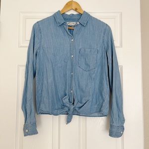 Madewell Tie Front Button Down
